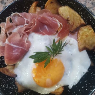 huevos jamon
